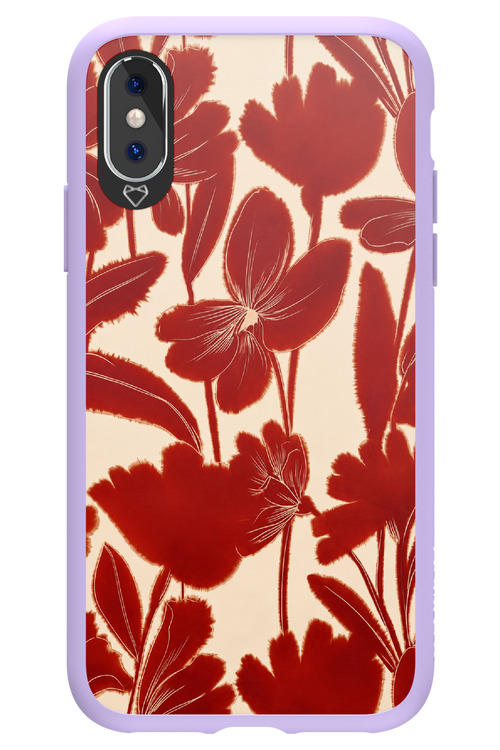 Burgundy Flowers 2.0 - Apple iPhone XS