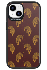 Burgundy Leopard Pattern - Apple iPhone 14
