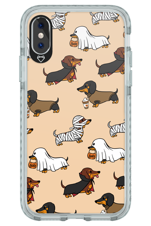 Scary Dachshund - Apple iPhone X