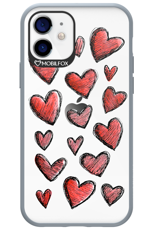 Red Love Transparent 2.0 - Apple iPhone 12