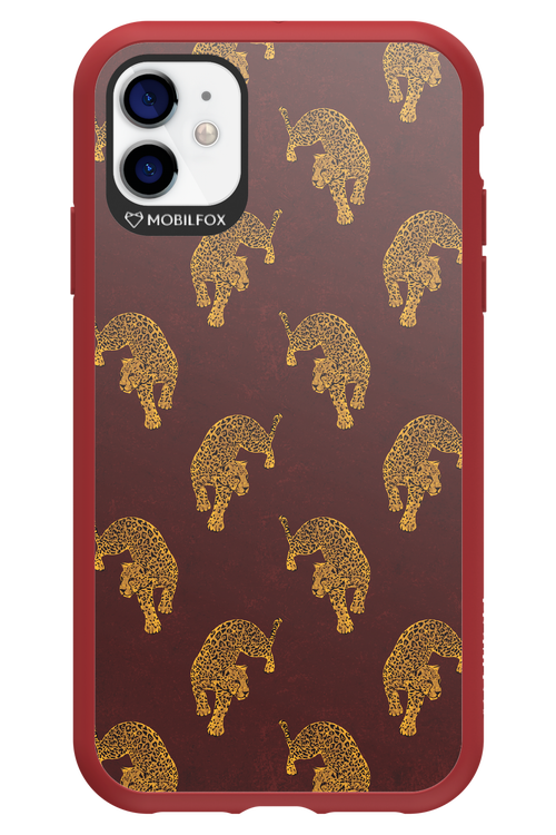 Burgundy Leopard Pattern - Apple iPhone 11