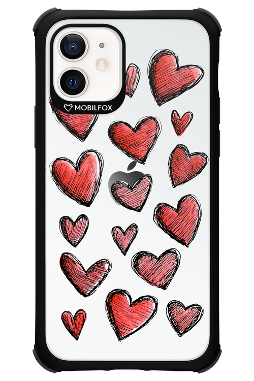 Red Love Transparent 2.0 - Apple iPhone 12