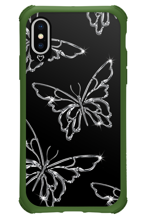 Silver Butterfly 2.0 - Apple iPhone XS