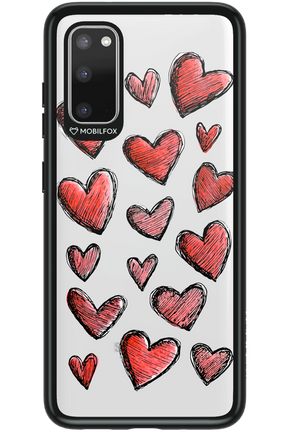 Red Love Transparent 2.0 - Samsung Galaxy S20