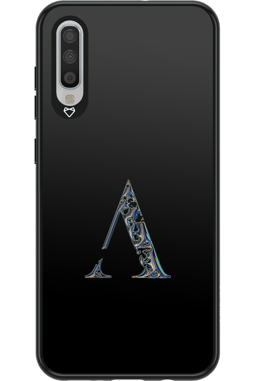 ⁠ ⁠Azteca A Chrome Logo - Samsung Galaxy A70