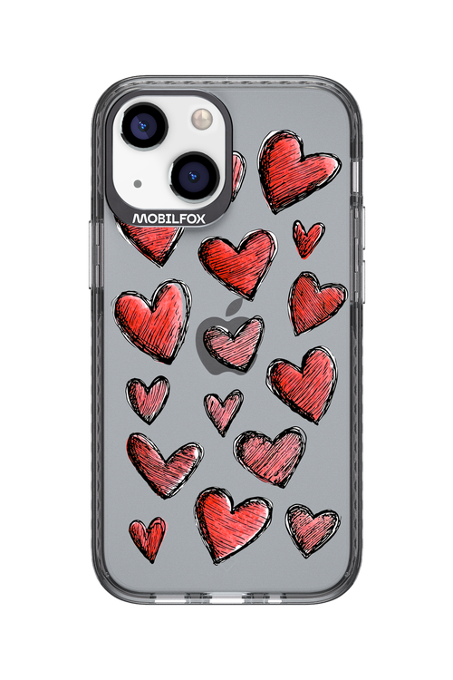 Red Love Transparent 2.0 - Apple iPhone 13 Mini