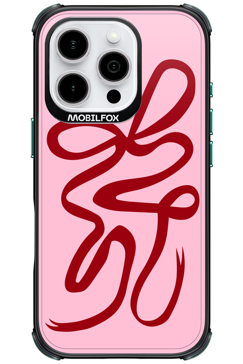 Burgundy Bow - Apple iPhone 16 Pro