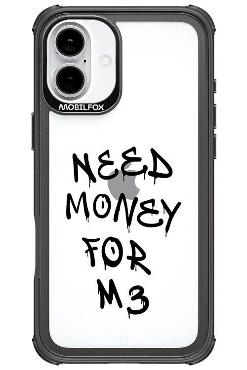 Need M3 Transparent Black - Apple iPhone 16 Plus