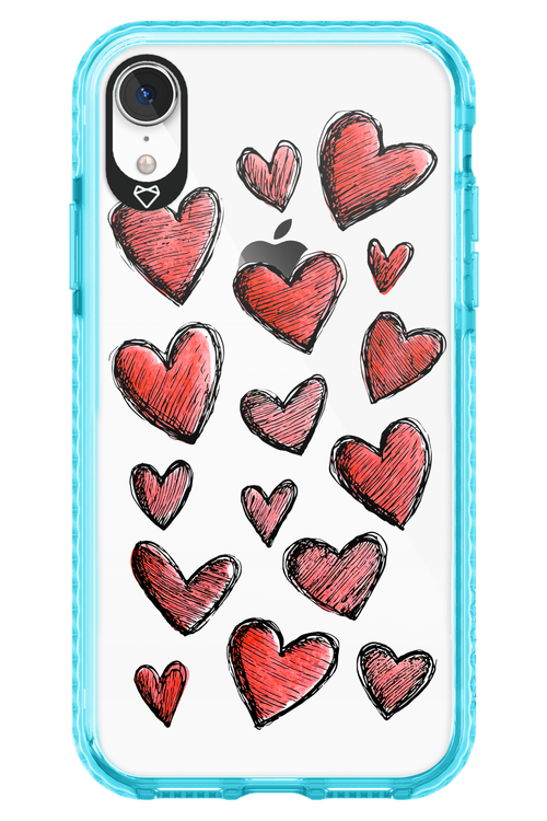 Red Love Transparent 2.0 - Apple iPhone XR