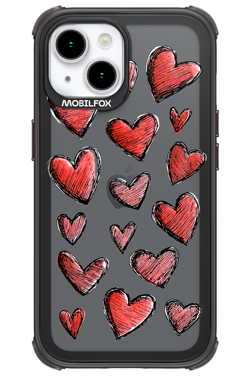 Red Love Transparent 2.0 - Apple iPhone 15
