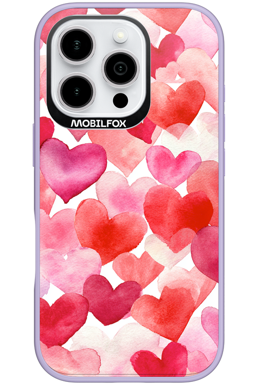 Water Painted Heart - Apple iPhone 16 Pro