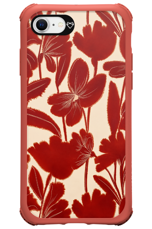 Burgundy Flowers 2.0 - Apple iPhone SE 2020
