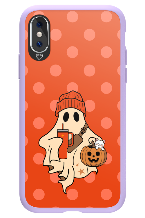 Ghost Girl (Orange) - Apple iPhone X