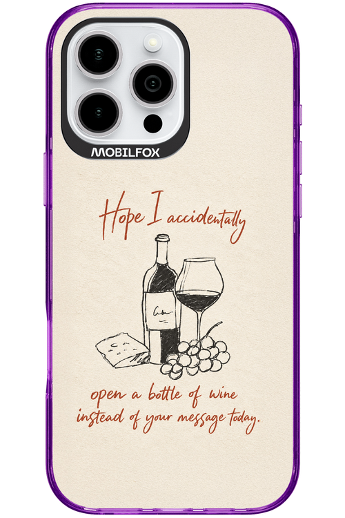 Bottle of wine 2.0 - Apple iPhone 16 Pro Max