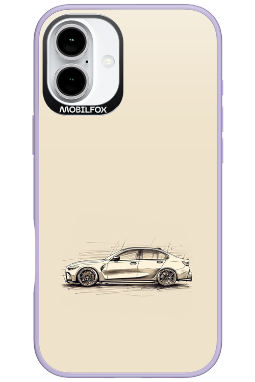 Sketch Car - Apple iPhone 16 Plus