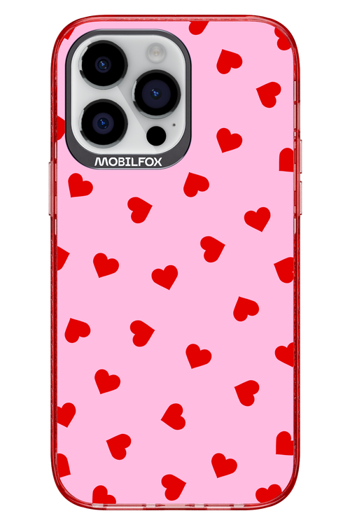 Sprinkle Heart Pink - Apple iPhone 14 Pro Max