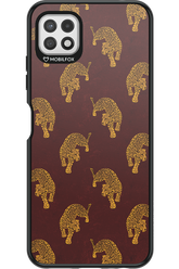 Burgundy Leopard Pattern - Samsung Galaxy A22 5G