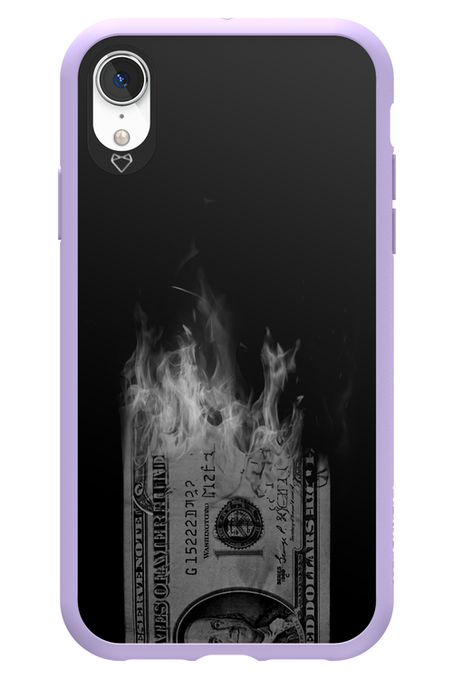 Money Burn B&W 2.0 - Apple iPhone XR