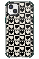 Checkered Heart - Apple iPhone 14 Plus