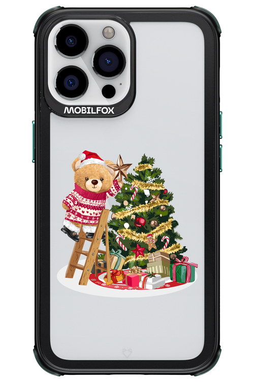 Christmas Bear (Transparent) - Apple iPhone 13 Pro Max