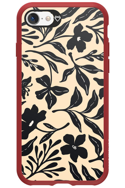 Black Flowers 2.0 - Apple iPhone 7