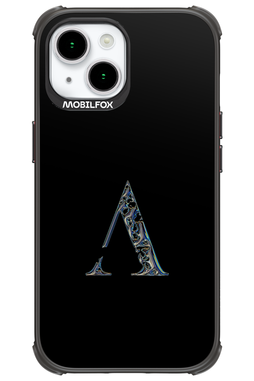 ⁠ ⁠Azteca A Chrome Logo - Apple iPhone 15