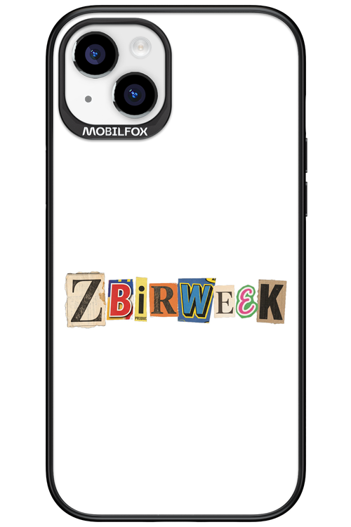 Zbirweek (white) 2.0 - Apple iPhone 15 Plus