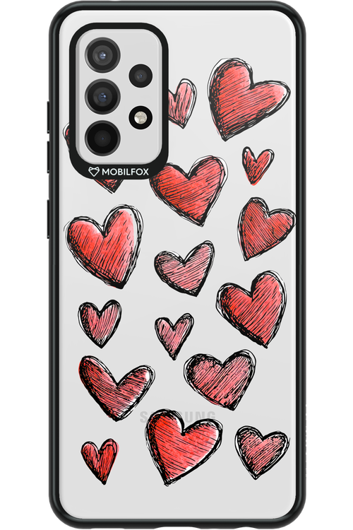 Red Love Transparent 2.0 - Samsung Galaxy A52 / A52 5G / A52s