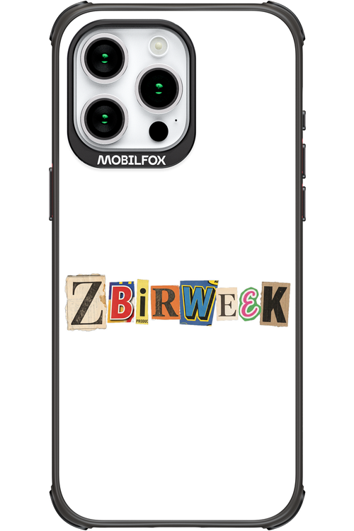 Zbirweek (white) 2.0 - Apple iPhone 15 Pro Max