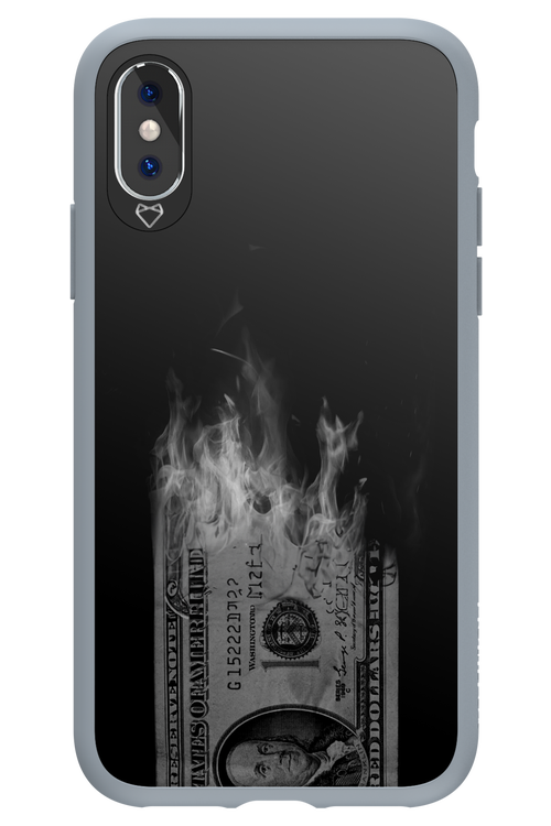 Money Burn B&W 2.0 - Apple iPhone X