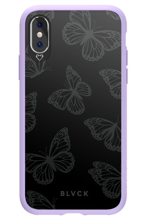 Black Butterflies - Apple iPhone XS