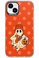 Ghost Girl (Orange) - Apple iPhone 15 Plus