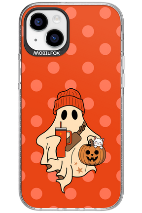 Ghost Girl (Orange) - Apple iPhone 15 Plus