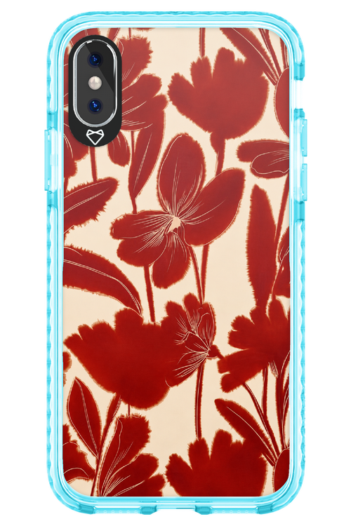 Burgundy Flowers 2.0 - Apple iPhone XS