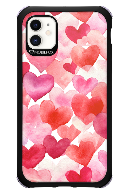 Water Painted Heart 2.0 - Apple iPhone 11