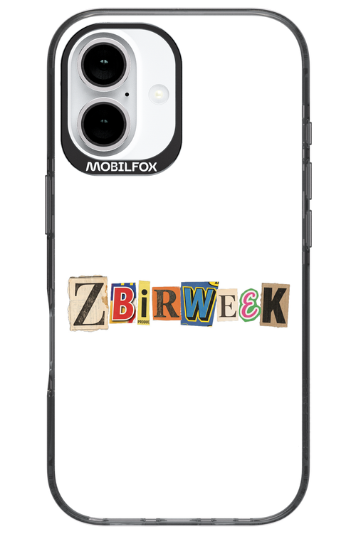 Zbirweek (white) 2.0 - Apple iPhone 16