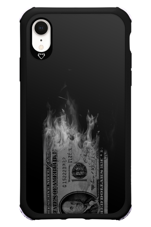 Money Burn B&W 2.0 - Apple iPhone XR