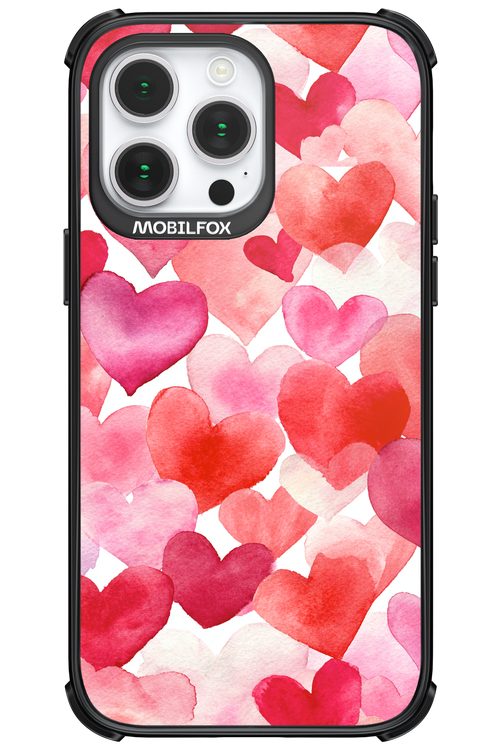 Water Painted Heart - Apple iPhone 14 Pro Max