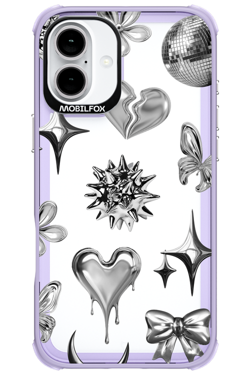 Silver Zone Transparent - Apple iPhone 16 Plus