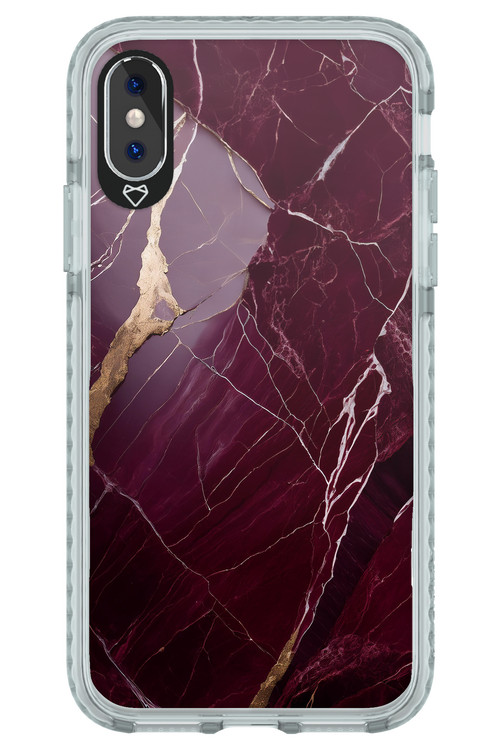 Burgundy Marble - Apple iPhone XS