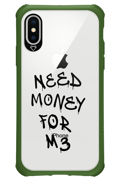 Need M3 Transparent Black - Apple iPhone X