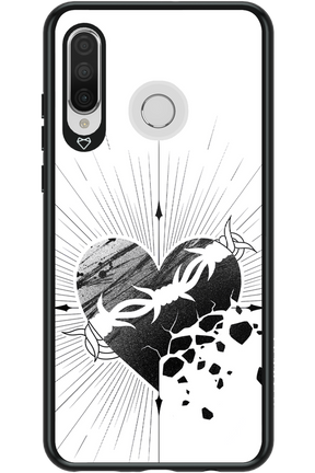 Fekete Szív - Huawei P30 Lite
