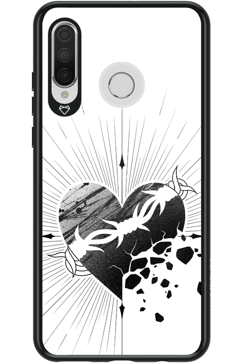 Fekete Szív - Huawei P30 Lite
