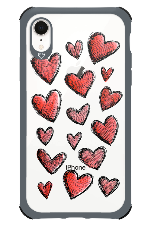 Red Love Transparent 2.0 - Apple iPhone XR