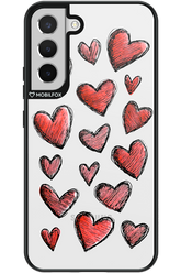 Red Love Transparent - Samsung Galaxy S22+