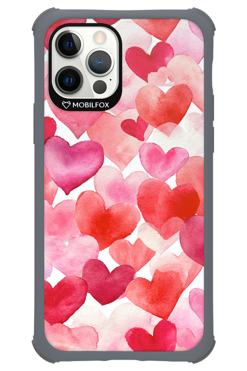 Water Painted Heart - Apple iPhone 12 Pro