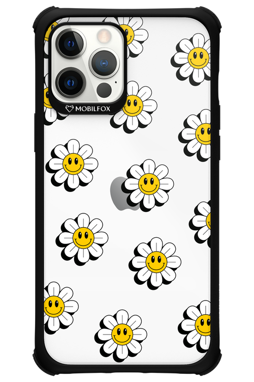 Smiley Flowers Transparent - Apple iPhone 12 Pro Max