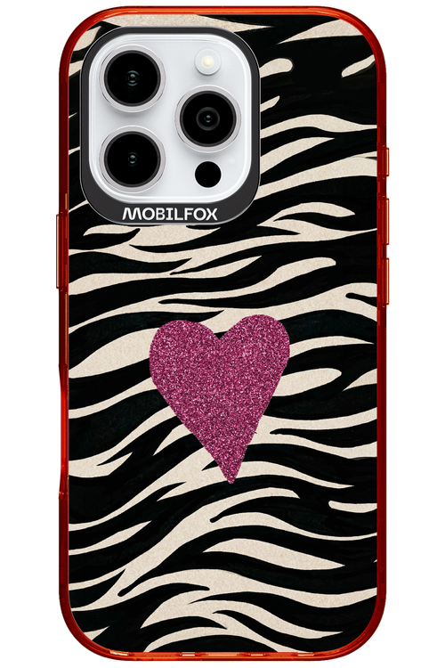 Zebra Heart 2.0 - Apple iPhone 16 Pro