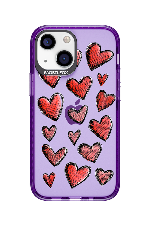 Red Love Transparent 2.0 - Apple iPhone 13 Mini