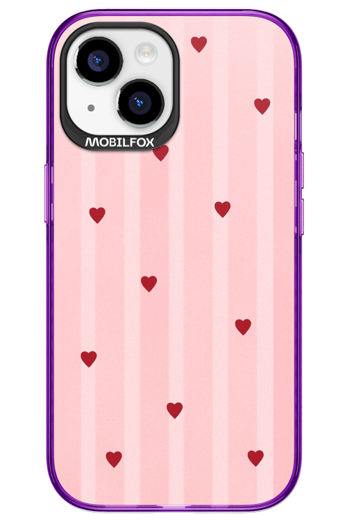 Red Little Hearts 2.0 - Apple iPhone 15